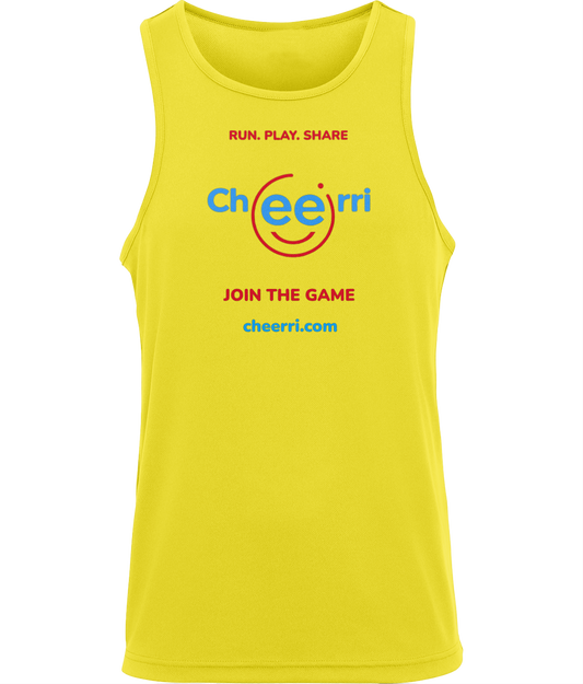 Cheerri Active Vest | Run.Play.Share - Join the Game Edition | Standard Fit