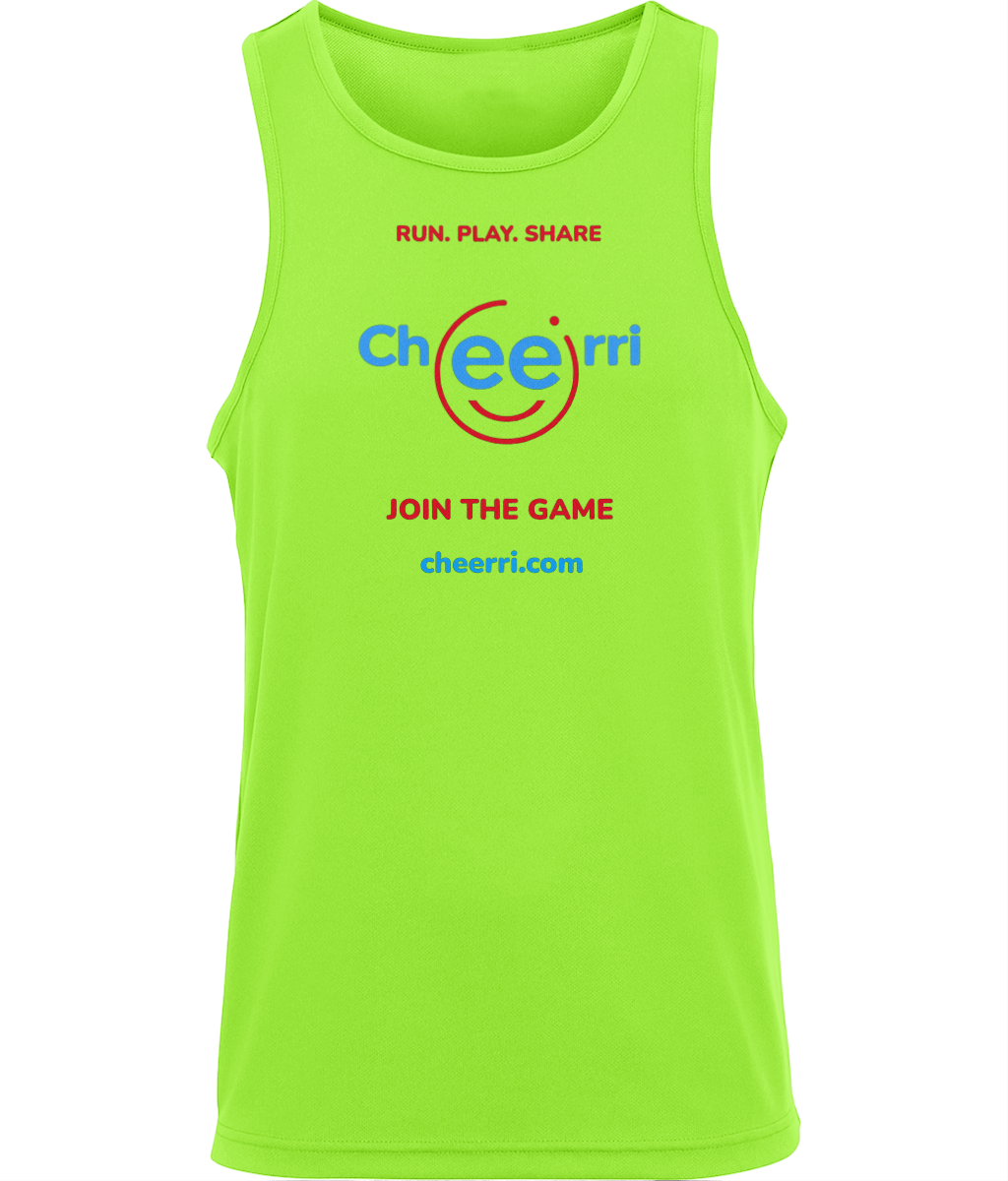 Cheerri Active Vest | Run.Play.Share - Join the Game Edition | Standard Fit
