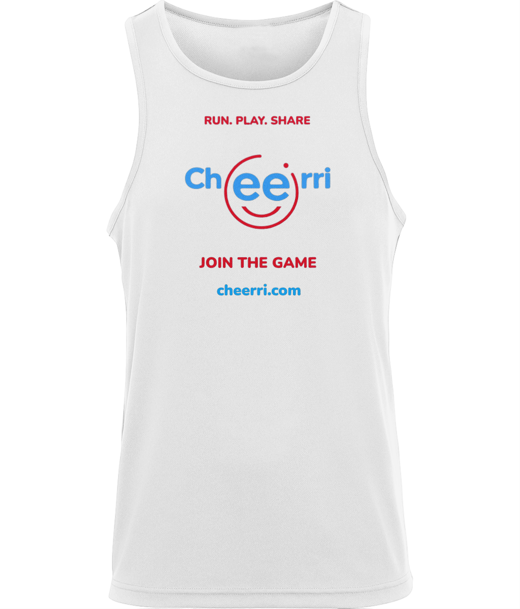 Cheerri Active Vest | Run.Play.Share - Join the Game Edition | Standard Fit